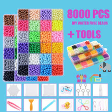 Load image into Gallery viewer, 8000pcs Magic Puzzle Toys Water Mist Bead Set Boys Girls DIY Craft Animal Handmade Sticky Beads Educational Toys Kids Gifts