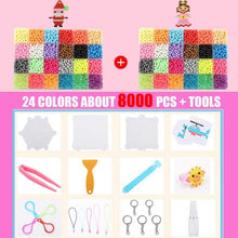 Load image into Gallery viewer, 8000pcs Magic Puzzle Toys Water Mist Bead Set Boys Girls DIY Craft Animal Handmade Sticky Beads Educational Toys Kids Gifts